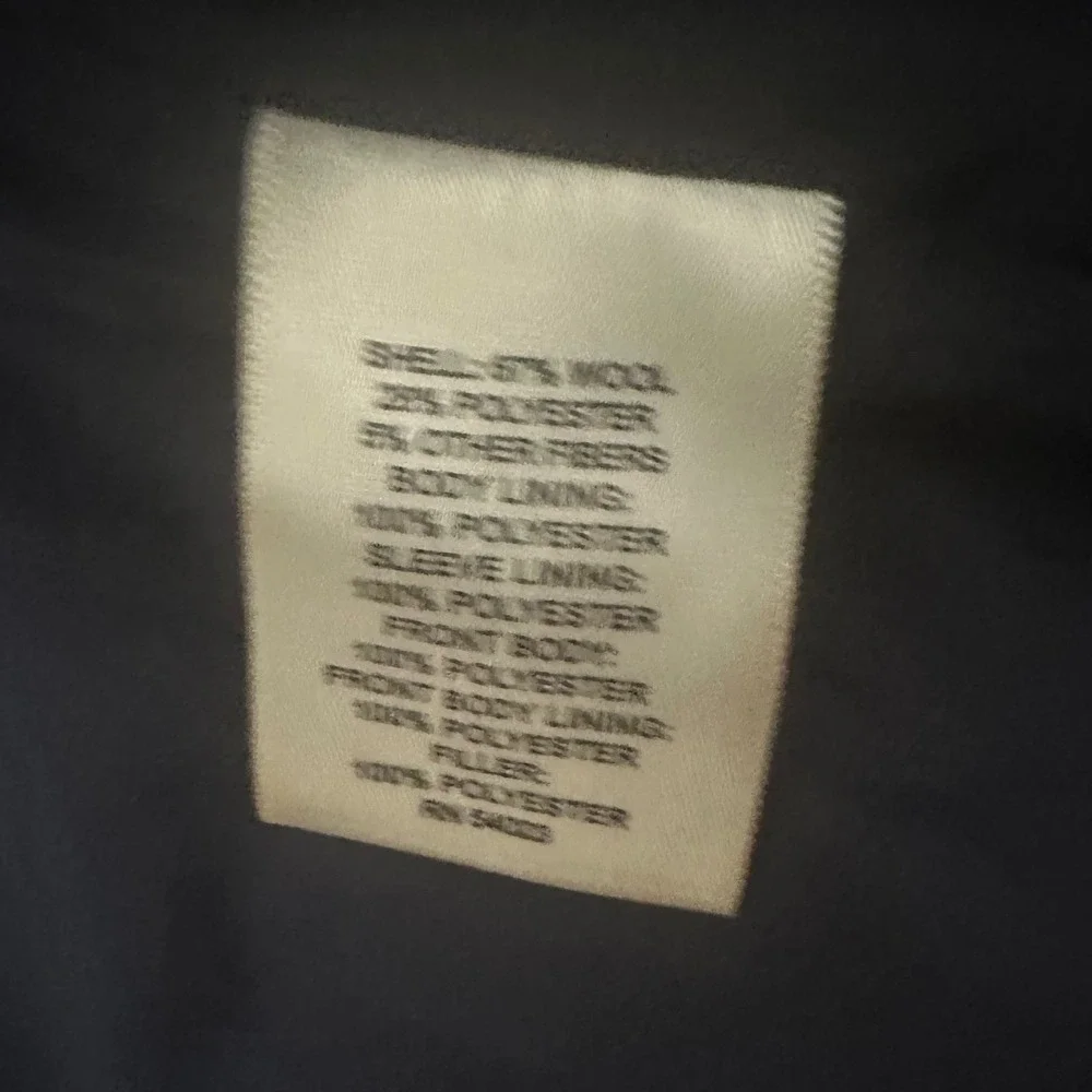 Banana Republic Winter Wool Blend Coat Charcoal Grey Medium Mens